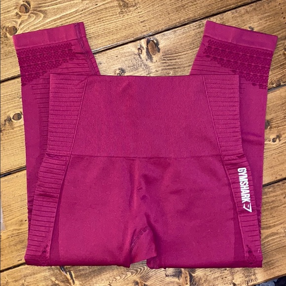 Deep Red Gymshark Leggings - Picture 4 of 5